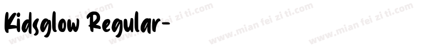 Kidsglow Regular字体转换